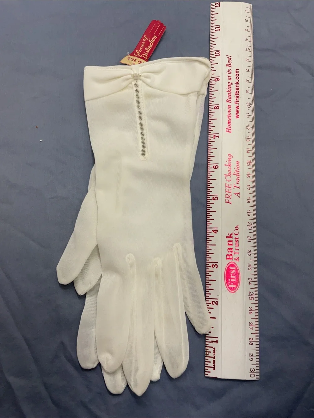 Vintage White Dress Gloves Set - Three Pairs, Two new one used. For small hands